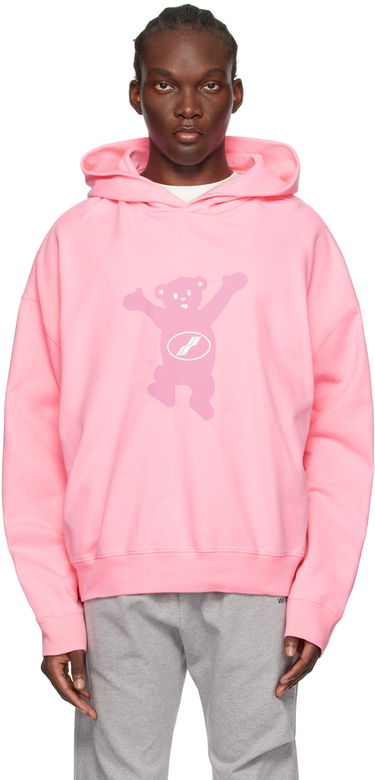 Суитчър We11done Teddy Graphic Print Hoodie Розово | WD-TH3-22-727-U-PK, 0