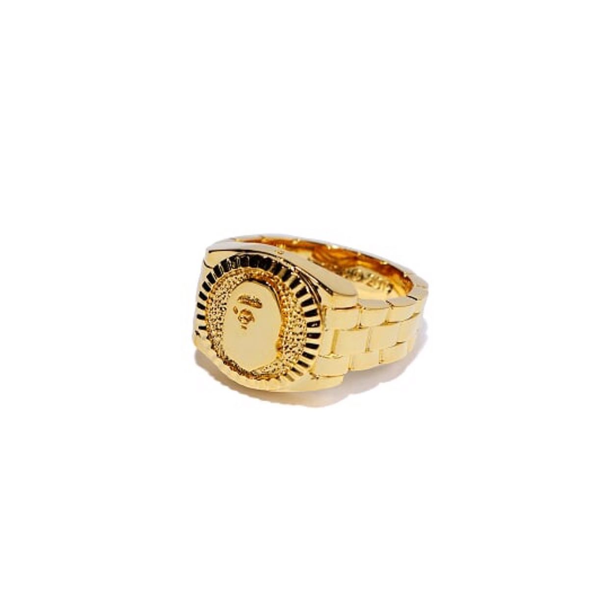 Пръстен BAPE Bape Ape Head Ring Gold Жълто | BAPE-RING-GOLD, 0