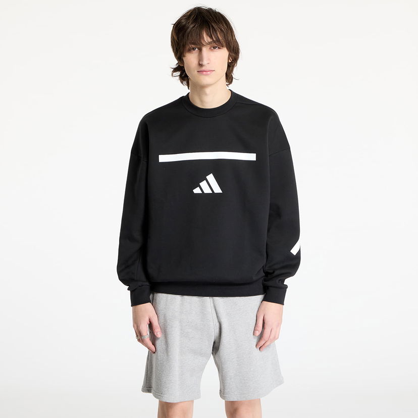 Суитчър adidas Performance Black/ White Z.N.E. Sweatshirt Черно | JD5982