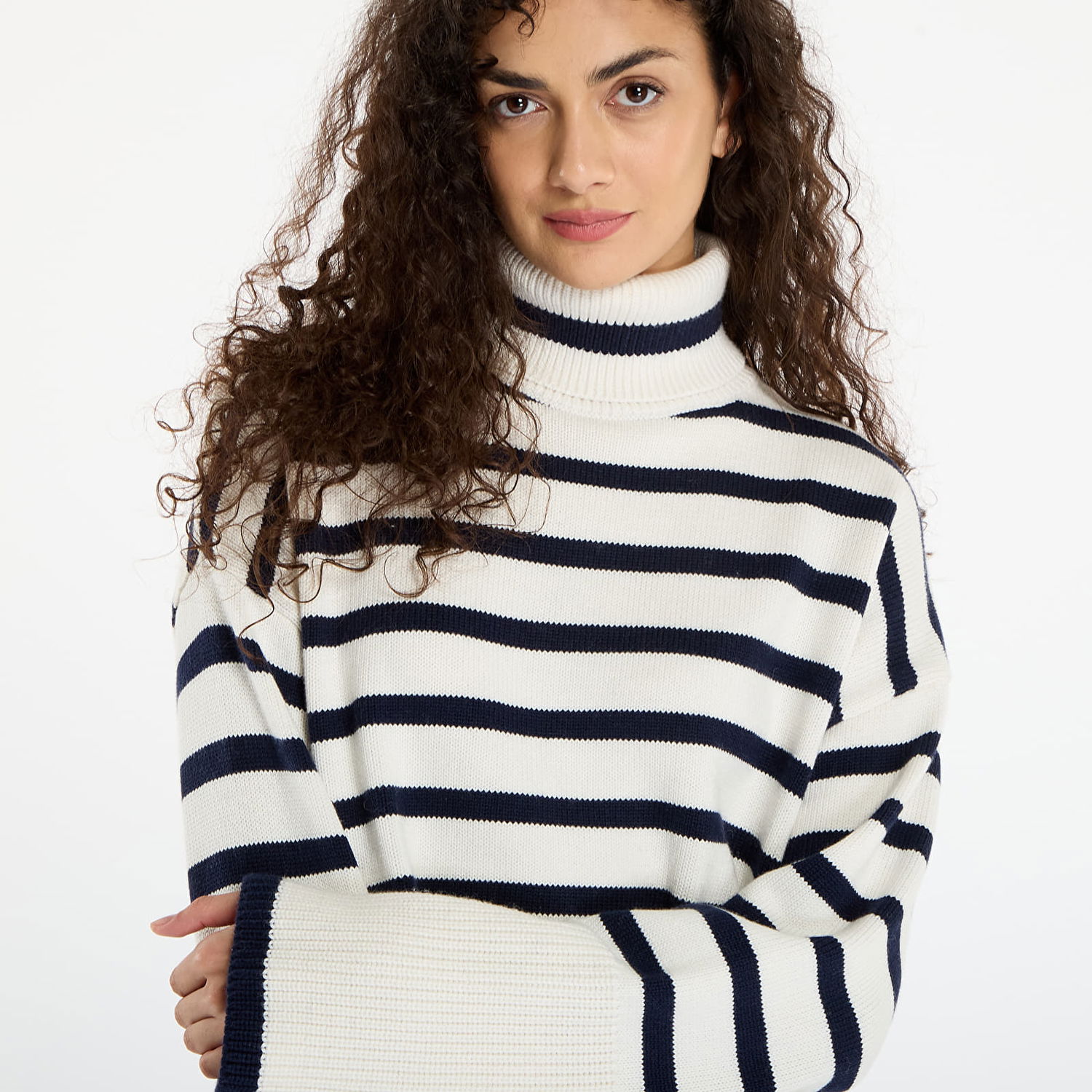 Пуловер GUESS Striped Turtleneck Emelia Sweater Многоцветен | W5BR34Z37L1-S00J, 1