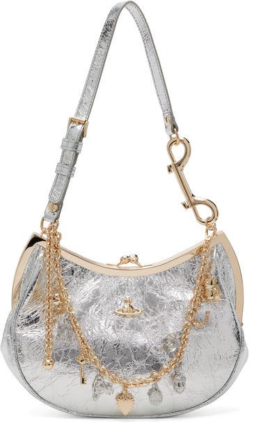 Дамска чанта Vivienne Westwood Vivienne Westwood Charm Frame Bag Металик | 4B01000PW-L00AC-, 0