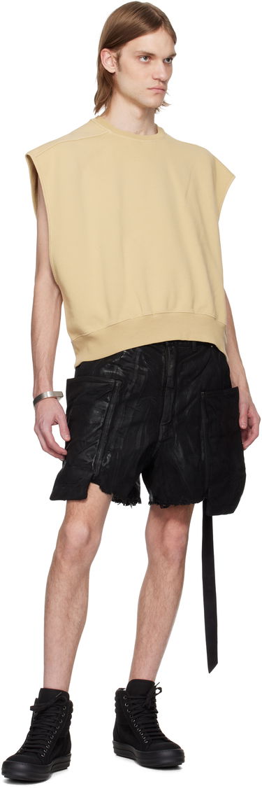 Пуловер Rick Owens Rick Owens DRKSHDW Hollywood Jumbo Tatlin Sleeveless Sweatshirt Бежово | DU01E3160 F, 3