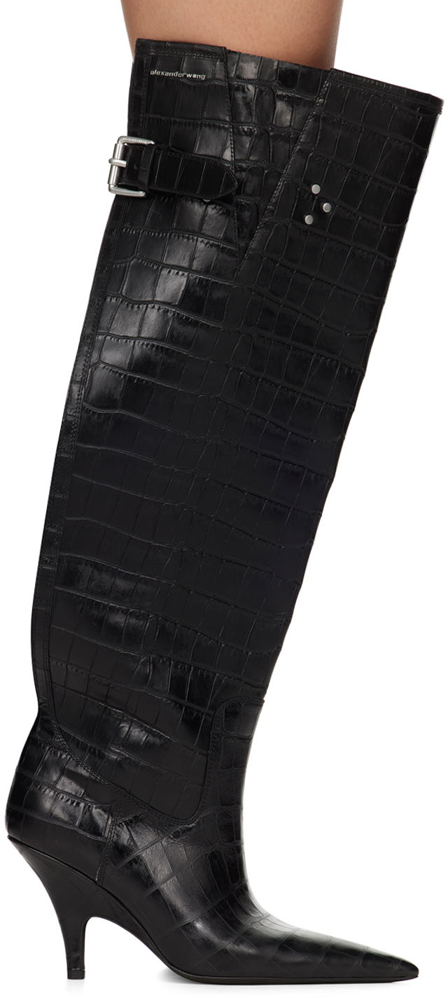 Alexander Wang Diablo Open Back Knee-High Boots
