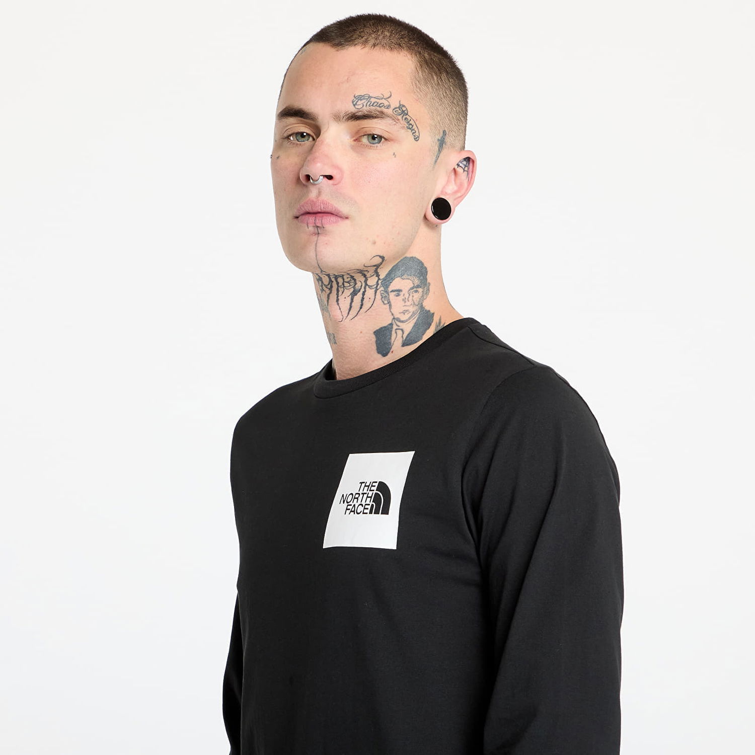 Тениска The North Face Longsleeve Fine Tee TNF Black Черно | NF0A8A6PJK31, 1
