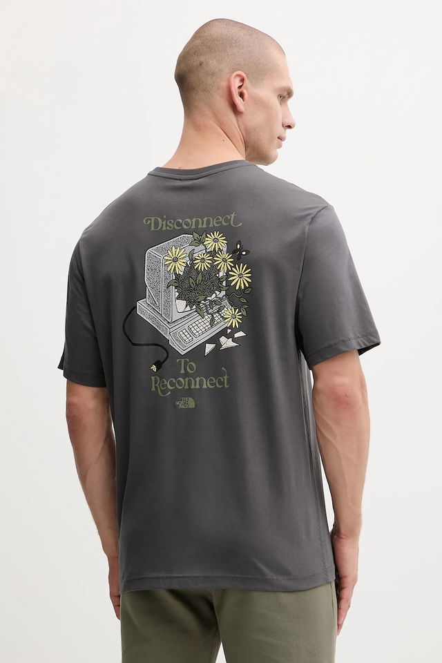 Connected Relaxed Fit Cotton Graphic T-Shirt