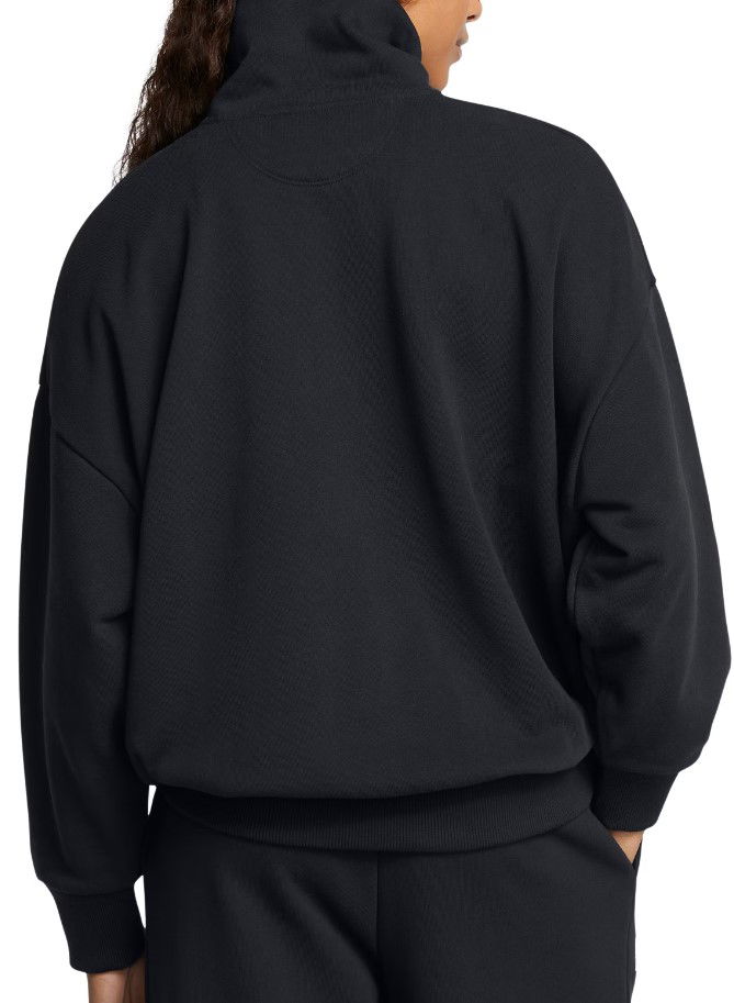 Суитчър Under Armour Terry Oversized Half-Zip Sweatshirt Черно | 1386495-001, 1