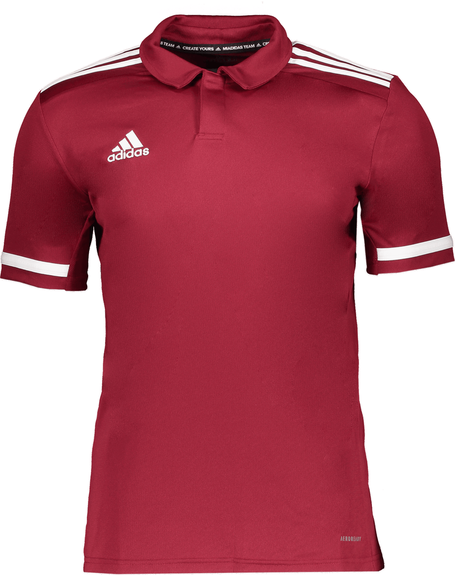 Поло тениска adidas Originals MT19 Short-Sleeve Striped AEROREADY Polo Shirt Бургунди | dw6774, 0