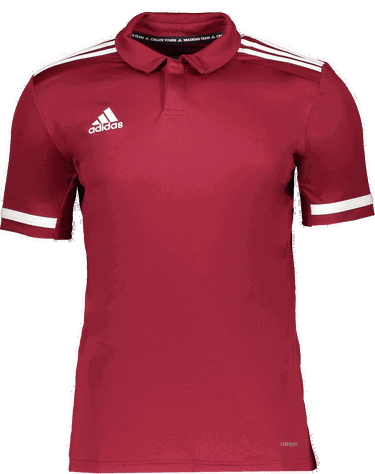 Поло тениска adidas Originals MT19 Short-Sleeve Striped AEROREADY Polo Shirt Бургунди | dw6774, 0