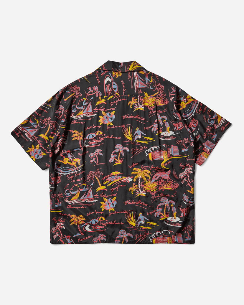 Риза WACKO MARIA Hawaiian Print Short Sleeve Shirt Черно | 25SS-WMS-HI02 BLACK