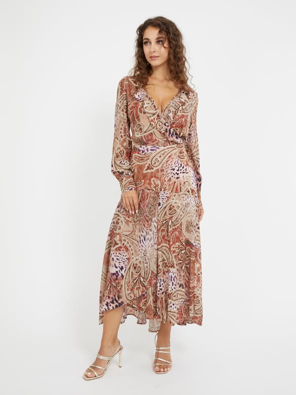Pокля GUESS Animalier Long Многоцветен | W3PK1FWEX70, 0