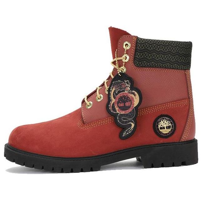 Кецове и обувки Timberland Waterproof Boots with Dragon Patch Червено | A29PN