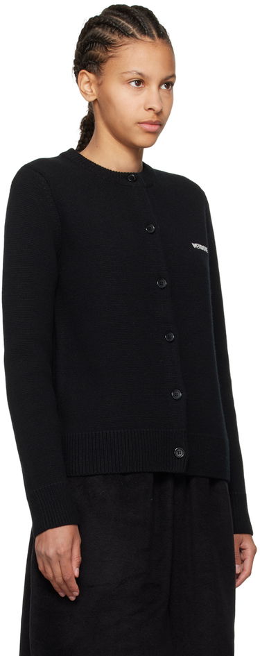 Пуловер We11done Embroidered Cardigan Черно | WD-KC2-24-602-W-BK, 1