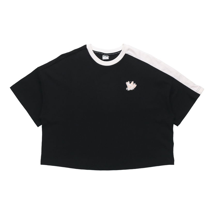 Съкратен топ Puma Cropped T-Shirt Черно | 532258-01