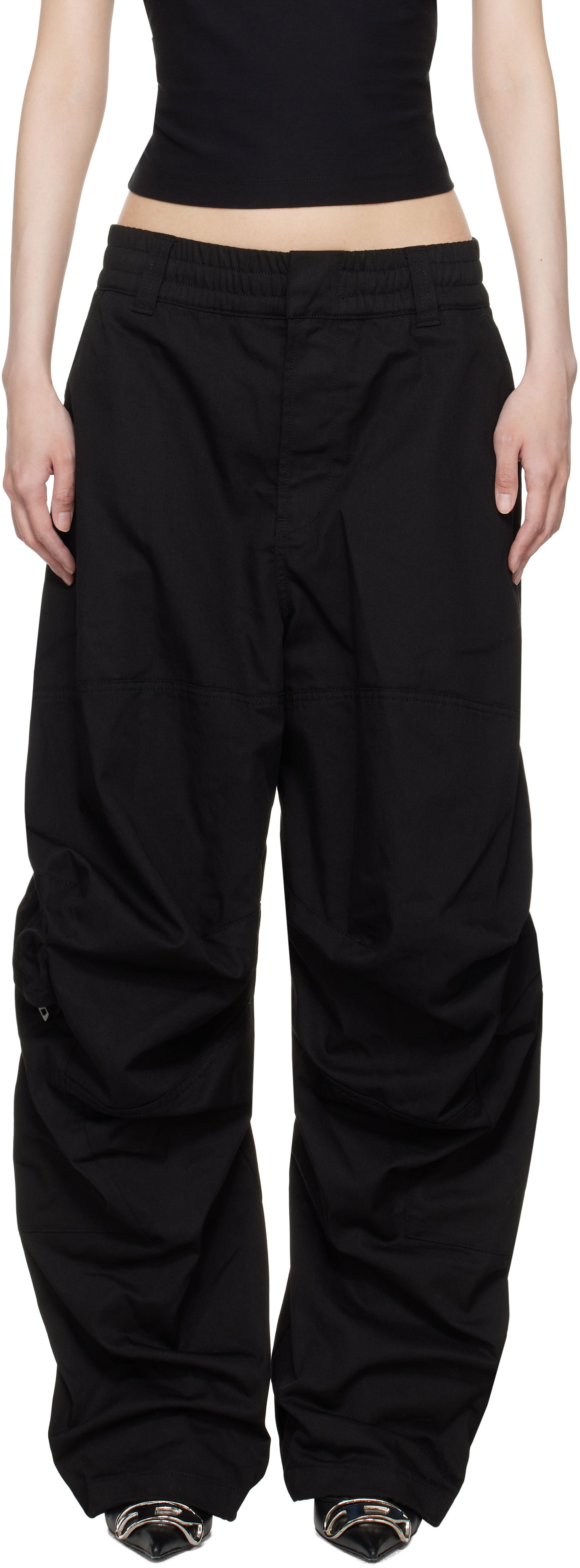 Карго панталони Diesel P-Arne-Fem-P2 Cargo Pants Черно | A15324 0AJEB, 0
