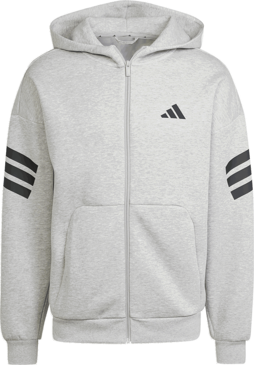 Суитчър adidas Originals Future Icon Full-Zip Hooded Jacket Сиво | jd4828