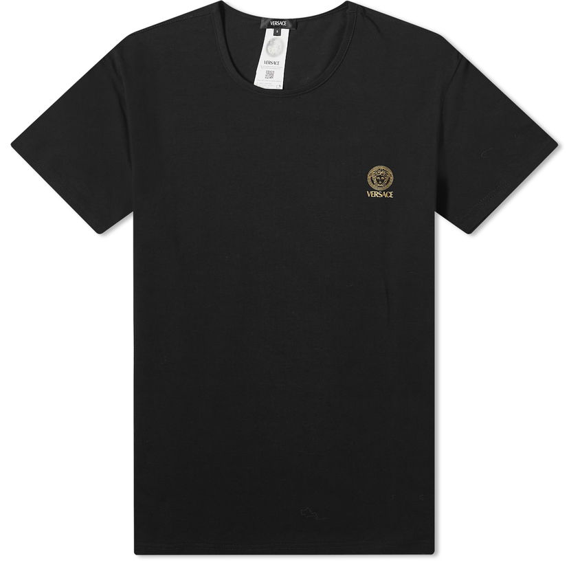 Тениска Versace Men's Medusa Lounge Tee Black Черно | AUU01005-1A10011-A1008