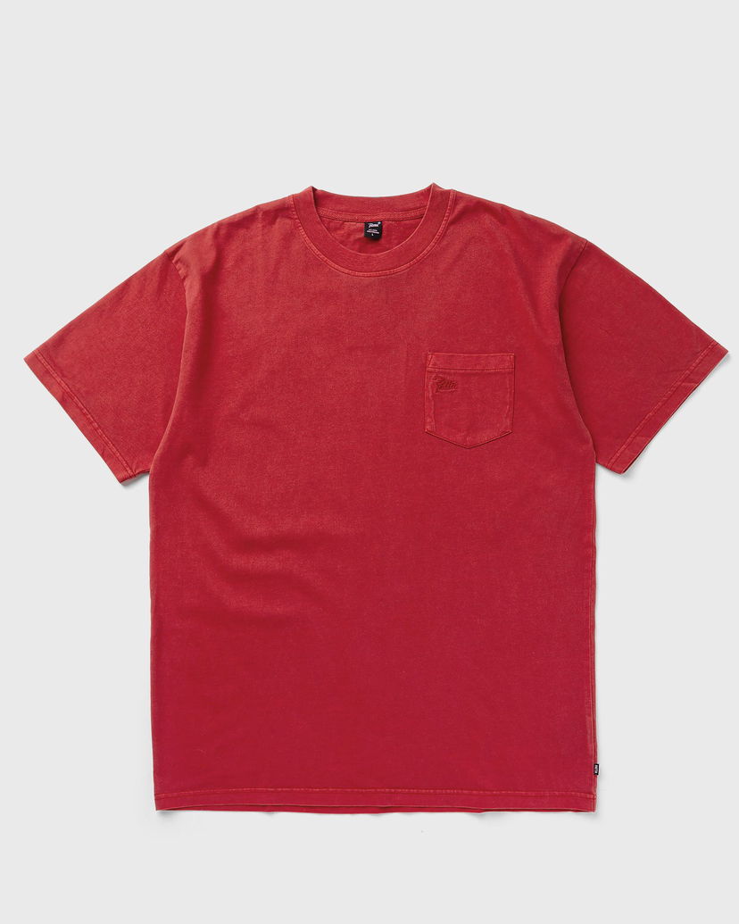 Тениска Patta Basic Washed Pocket T-Shirt Червено | POC-BW24-1000-290-0276-152