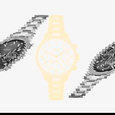 Часовник BOSS Hera Chronograph Watch with Studded Bezel and Metal Bracelet Металик | 1502566, 0