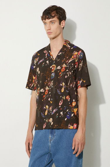 Риза Paul Smith Paul Smith Regular Fit Floral Shirt Кафяво | M1R.905U.N02403, 3