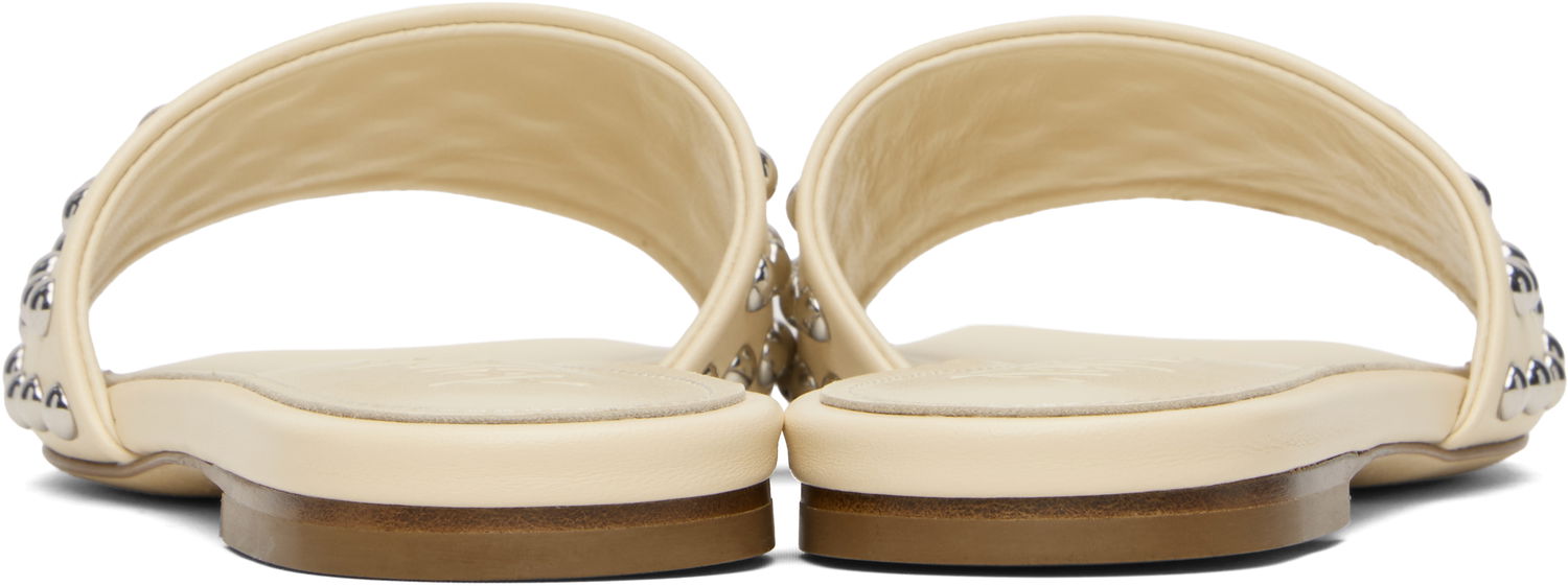 Аксесоари Aeyde Aeyde Anna Studded Leather Sandals Бежово | A11-FS-BRNS08FL185-SS25-100-007, 1