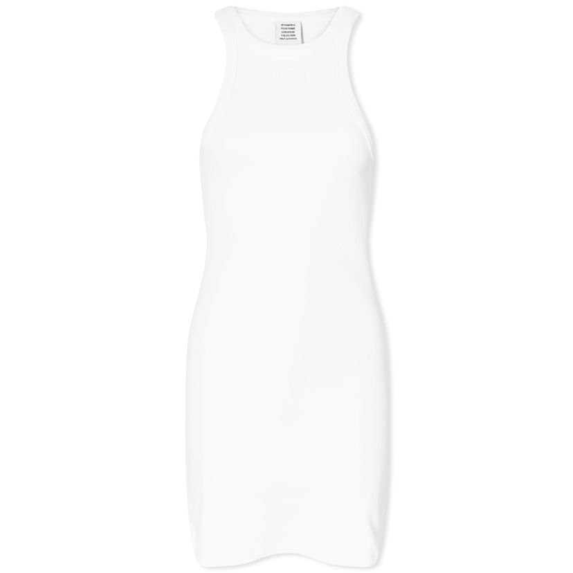 Pокля VETEMENTS Racing Tank Top Dress Бяло | WE64DR440W