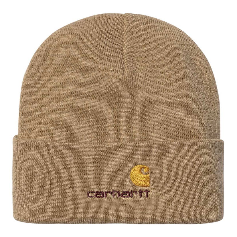 Шапка Carhartt WIP Script Beanie Кафяво | I034235-2FSXX