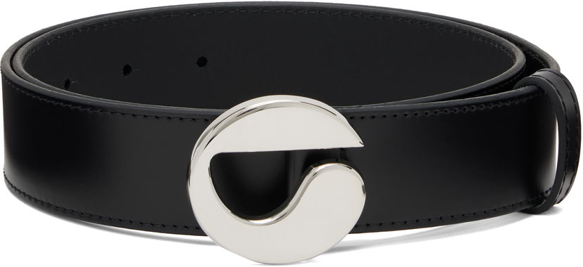 Колани Coperni Coperni Logo Buckle Leather Belt Черно | COPBE12F6025