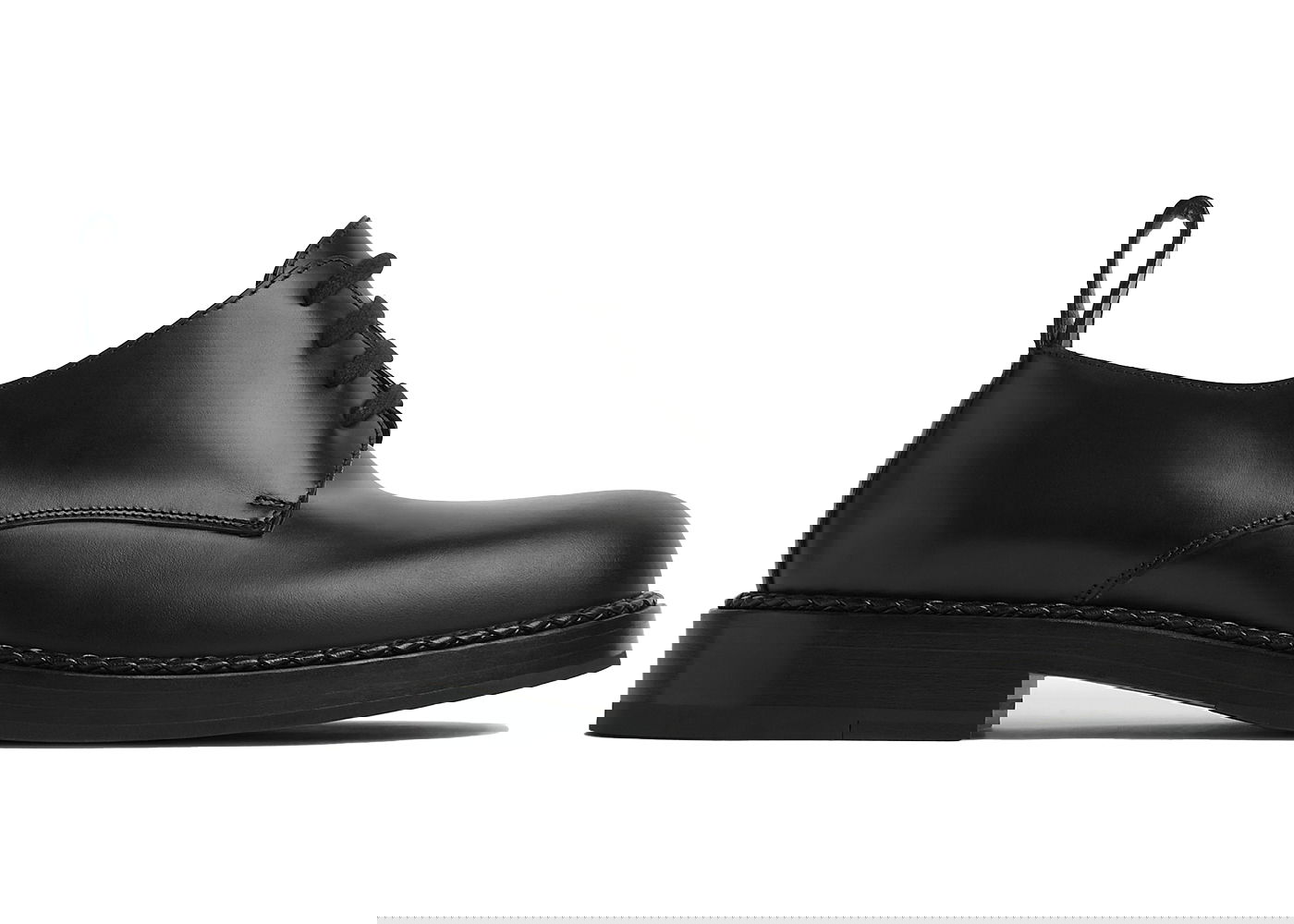 Кецове и обувки Bottega Veneta Strut Leather Lace-Up Black Черно | 754565 V2WX0 1000, 0
