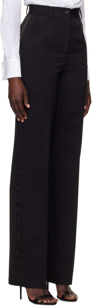 Панталони Dolce & Gabbana Dolce&Gabbana Wool Tuxedo Trousers Черно | FTC8ZT FU21E, 1