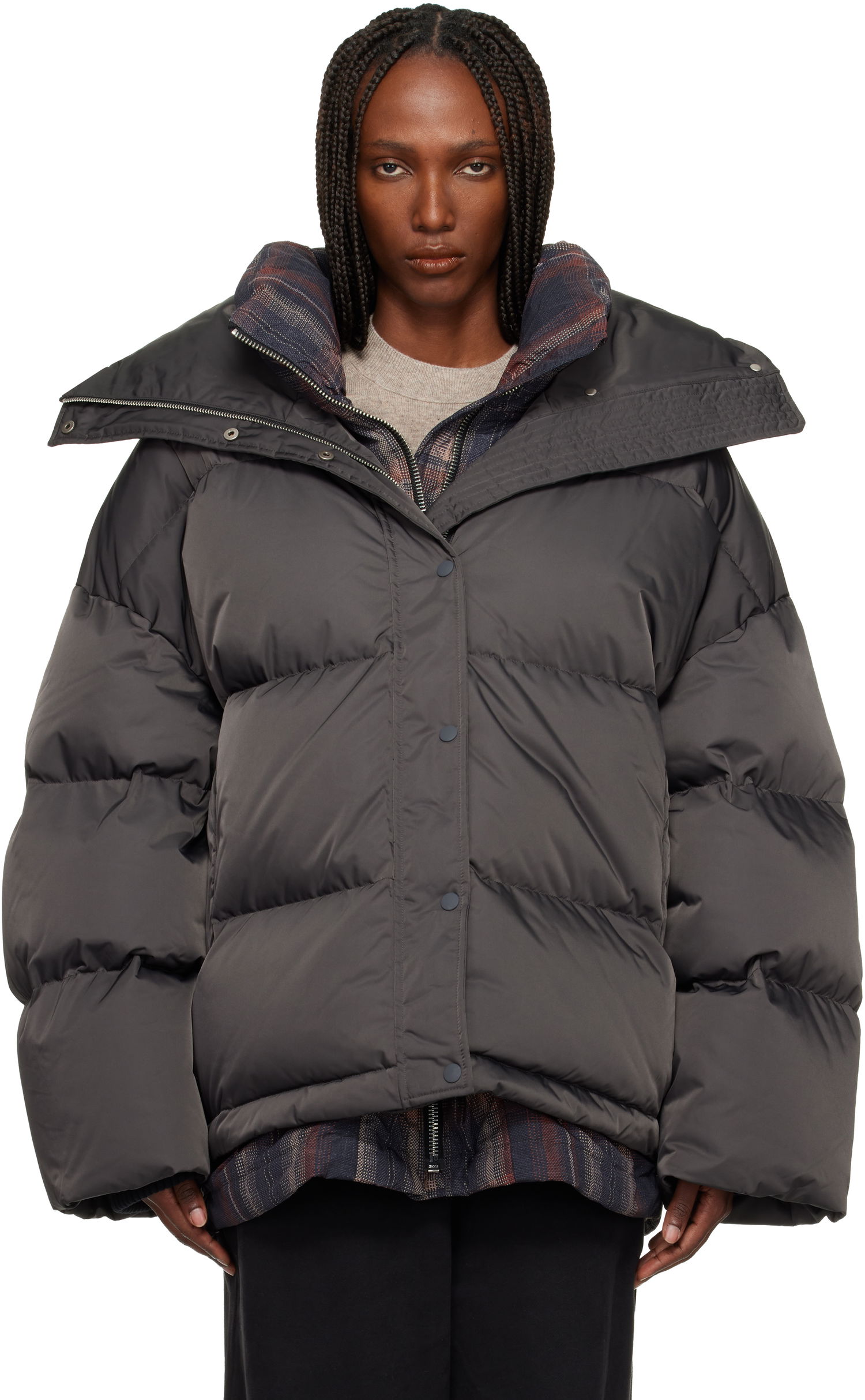 Пухо яке Acne Studios Acne Studios Oversized Puffer Down Jacket Сиво | A90674-, 0