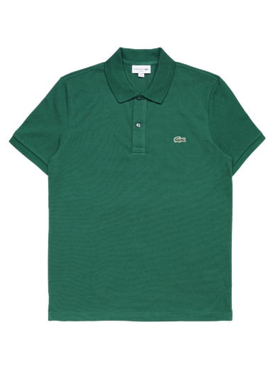 Тениска Lacoste Ribbed Collar Polo Tee Зелено | PH4012-132