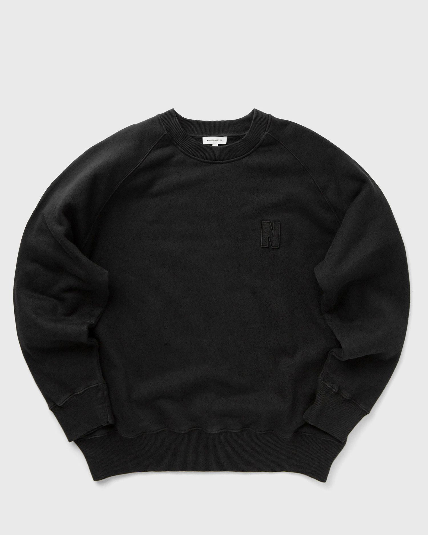 Суитчър NORSE PROJECTS Marten Relaxed Organic Raglan N Patch Sweatshirt Черно | N20-1367-9999, 0