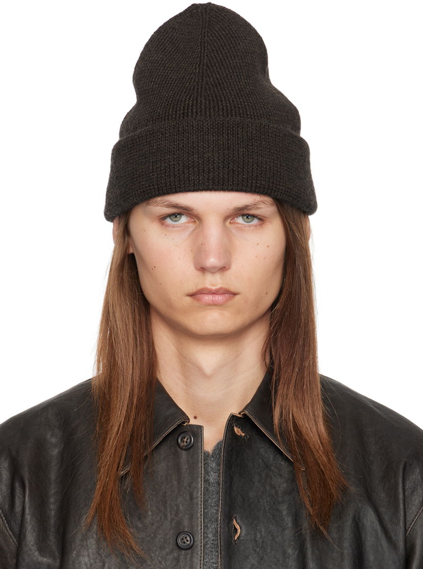 Шапка OUR LEGACY Brown Knit Beanie Кафяво | A4248BUR