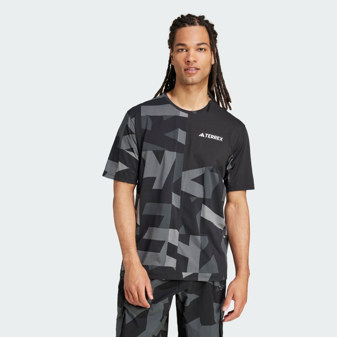 Тениска adidas Performance Terrex Multi Climacool Printed T-Shirt Черно | JE0390, 0