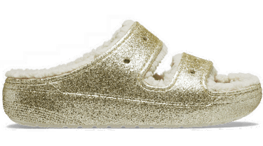 Кецове и обувки Crocs Classic Cozzzy Glitter II Sandals Металик | 208979-160, 0