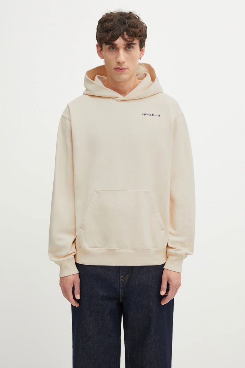 Суитчър Sporty & Rich Sporty & Rich Eden Crest Embroidered Hoodie Бежово | ST07060666CR01
