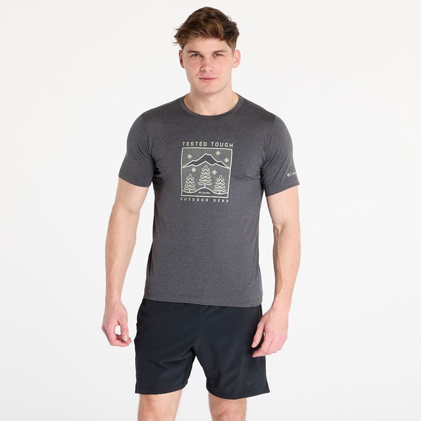 Тениска Columbia Kwick Hike Graphic Short-sleeve Tee Сиво | 2071763009