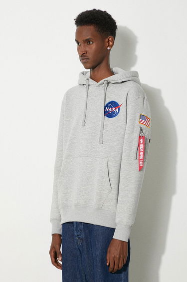 Суитчър Alpha Industries Space Shuttle Hoody Сиво | 178317-17, 3