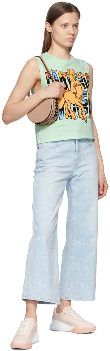 Потник Stella McCartney Stella McCartney Fantasia Centaurette Graphic Cropped Tank Top Зелено | 6J00353SNP33, 3