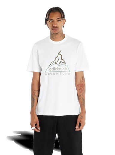 Adventure Volcano Short Sleeve Tee White