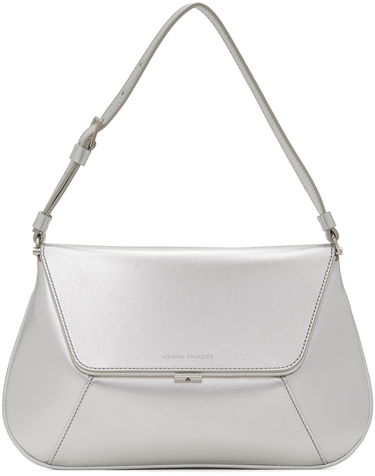 Чанта през рамо Amina Muaddi Amina Muaddi Ami Shoulder Bag Металик | AMI METALLIC NAPPA, 0