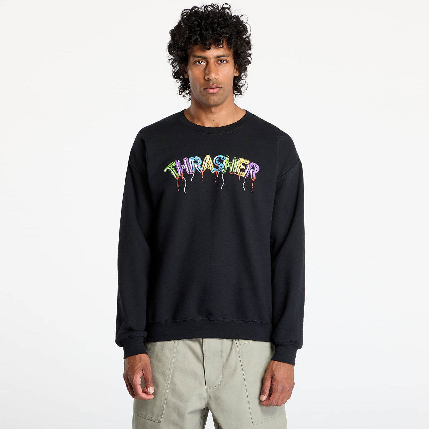 Суитчър Thrasher Thrasher Balloons Crewneck Sweatshirt Черно | 145695, 0