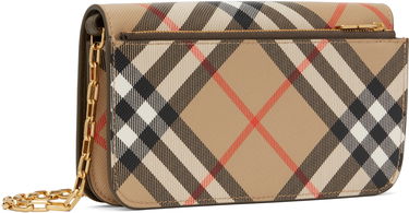 Чанта през рамо Burberry Burberry Chain Strap Wallet Бежово | 8095123, 2