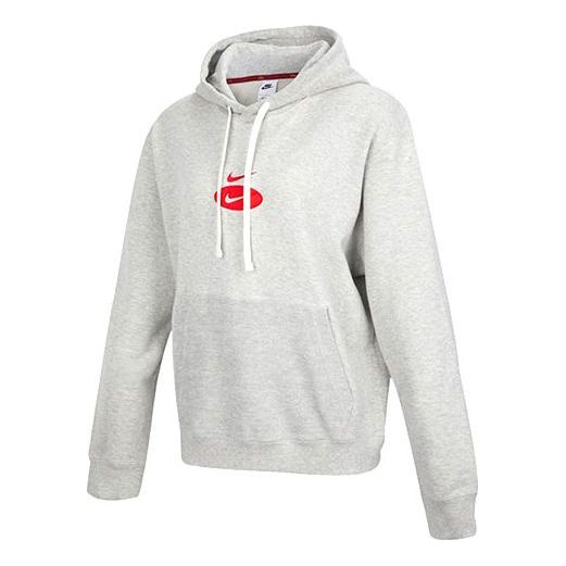 Суитчър Nike Embroidered Logo Hoodie Сиво | DM5463-050