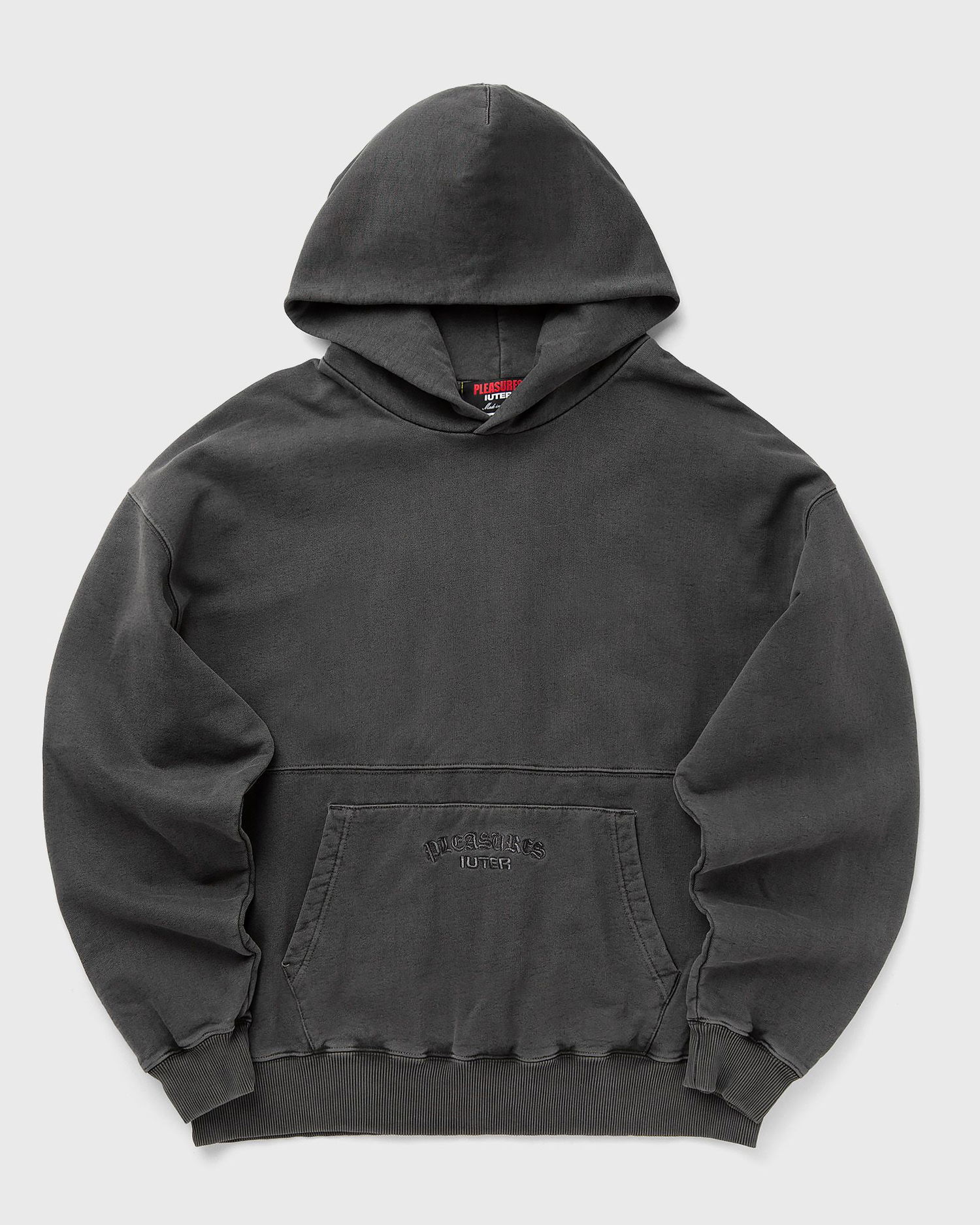 Суитчър Pleasures Iuter Marco Hoodie Черно | P24IU006-CHARCOAL, 1