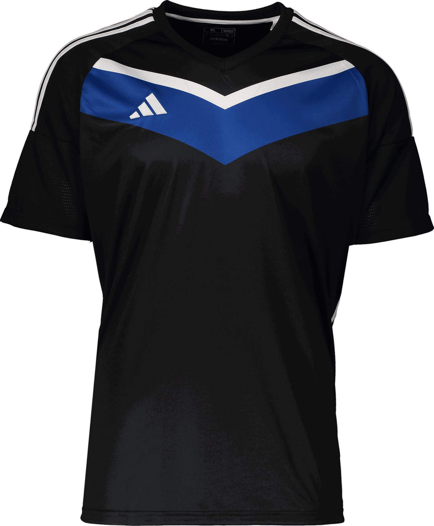 Фланелка adidas Originals Short-Sleeve V-Neck Jersey with Chevron and Shoulder Stripes Многоцветен | ht6351schwarz, 0