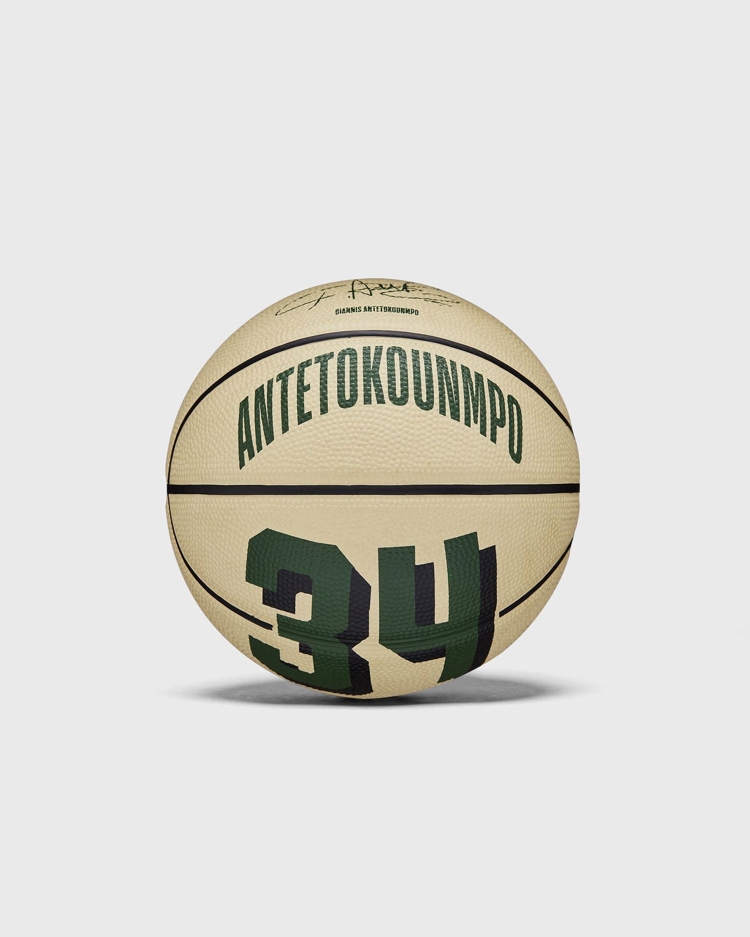 Спортна екипировка Wilson Tennis Giannis Antetokounmpo NBA Player Icon Mini Basketball Size 3 Бежово | WZ4007501XB3, 0