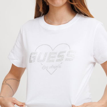 Тениска GUESS Guess Narciso T-Shirt Бяло | V5GI10K9RM1-G011, 2