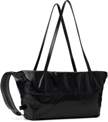 Голяма пазарска чанта Balmain Small Track Zips Calfskin Bag Черно | FM0FG273LMTE, 2