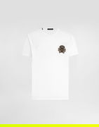 Dolce & Gabbana Cotton T-Shirt with Heraldic Patch